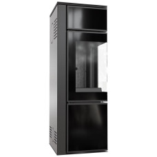Печь камин Kratki Tora/S 8 KW lacobel black / black thermotec