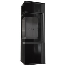 Печь камин Kratki Tora/S 8 KW lacobel black / black thermotec
