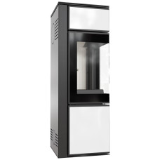 Печь камин Kratki Tora/S 8 KW lacobel white