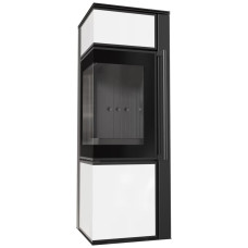 Печь камин Kratki Tora/S 8 KW lacobel white / black thermotec