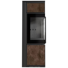 Печь камин Kratki Tora/S 8 KW lacobel OXIDE MORO / black thermotec