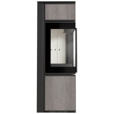 Печь камин Kratki Tora/S 8 KW lacobel naturali pietra di savoia grigia