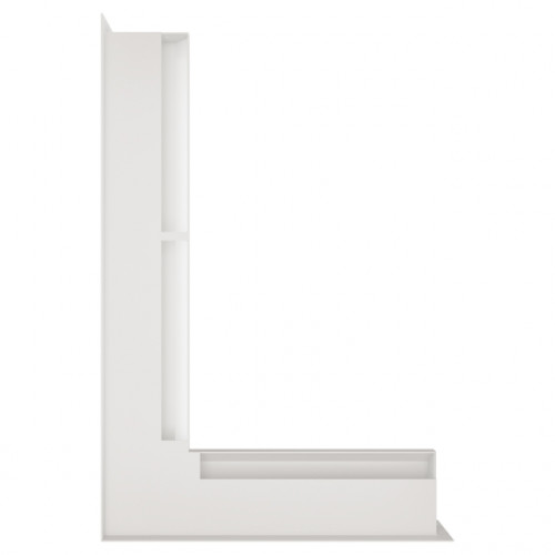 Вентиляційна решітка для каміна кутова ліва SAVEN Loft Angle 60*400*600 mm біла Вентиляційна решітка для каміна кутова ліва SAVEN Loft Angle 60*400*600 mm біла