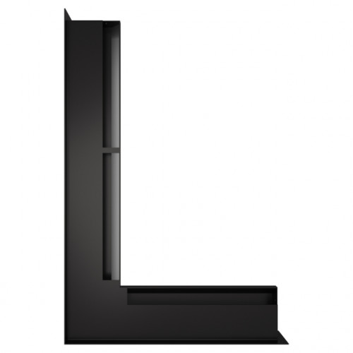 Вентиляційна решітка для каміна кутова ліва SAVEN Loft Angle 60*400*600 mm чорна Вентиляційна решітка для каміна кутова ліва SAVEN Loft Angle 60*400*600 mm чорна