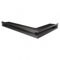 Вентиляційна решітка для каміна кутова ліва SAVEN Loft Angle 60*400*600 mm графітова