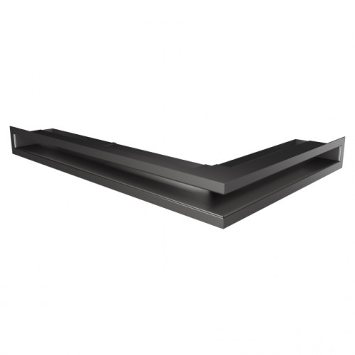 Вентиляційна решітка для каміна кутова ліва SAVEN Loft Angle 60*400*600 mm графітова