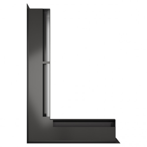 Вентиляційна решітка для каміна кутова ліва SAVEN Loft Angle 60*400*600 mm графітова Вентиляційна решітка для каміна кутова ліва SAVEN Loft Angle 60*400*600 mm графітова