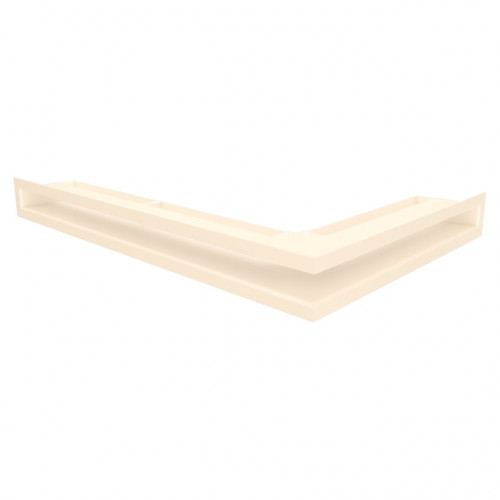 Вентиляційна решітка для каміна кутова ліва SAVEN Loft Angle 60*400*600 mm кремова