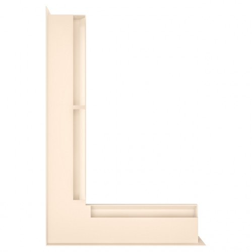 Вентиляційна решітка для каміна кутова ліва SAVEN Loft Angle 60*400*600 mm кремова Вентиляційна решітка для каміна кутова ліва SAVEN Loft Angle 60*400*600 mm кремова
