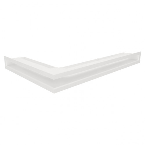 Вентиляційна решітка для каміна кутова права SAVEN Loft Angle 60*600*400 mm біла