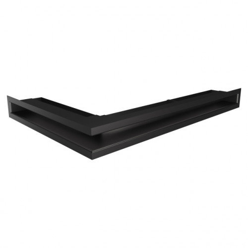 Вентиляційна решітка для каміна кутова права SAVEN Loft Angle 60*600*400 mm чорна