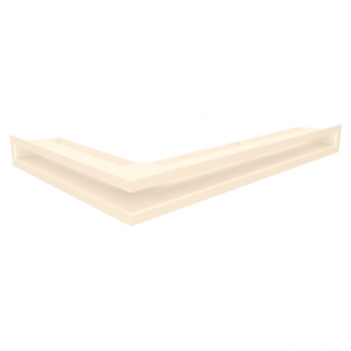 Вентиляційна решітка для каміна кутова права SAVEN Loft Angle 60*600*400 mm кремова