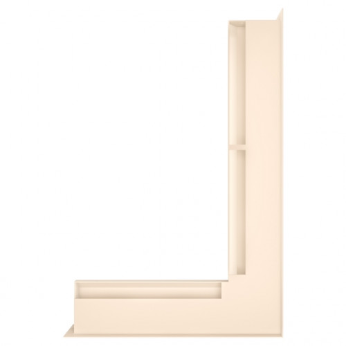 Вентиляційна решітка для каміна кутова права SAVEN Loft Angle 60*600*400 mm кремова Вентиляційна решітка для каміна кутова права SAVEN Loft Angle 60*600*400 mm кремова