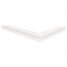Вентиляційна решітка для каміна кутова ліва SAVEN Loft Angle 60*600*800 mm біла