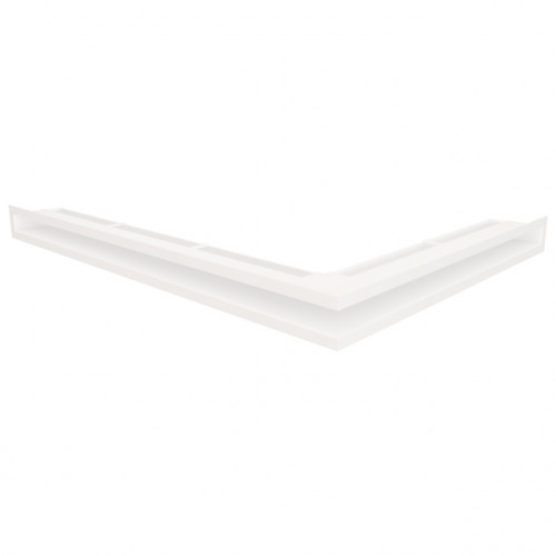 Вентиляційна решітка для каміна кутова ліва SAVEN Loft Angle 60*600*800 mm біла
