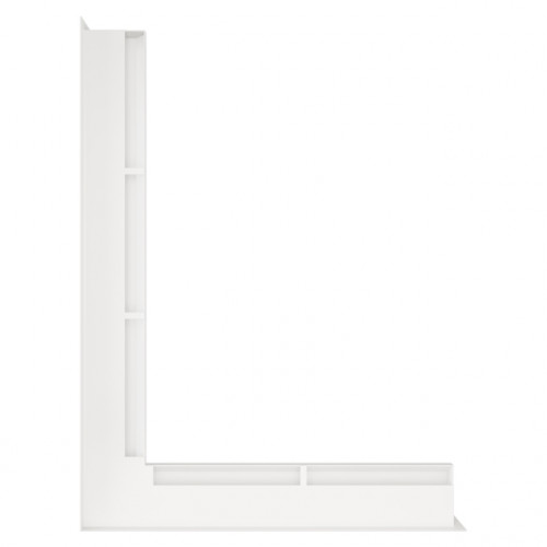 Вентиляційна решітка для каміна кутова ліва SAVEN Loft Angle 60*600*800 mm біла Вентиляційна решітка для каміна кутова ліва SAVEN Loft Angle 60*600*800 mm біла