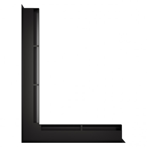 Вентиляционная решетка для камина угловая левая SAVEN Loft Angle 60*600*800 mm черная