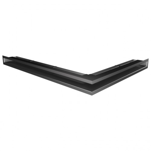 Вентиляційна решітка для каміна кутова ліва SAVEN Loft Angle 60*600*800 mm графітова