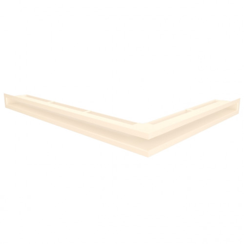 Вентиляційна решітка для каміна кутова ліва SAVEN Loft Angle 60*600*800 mm кремова
