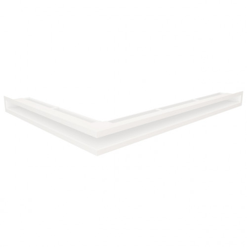 Вентиляційна решітка для каміна кутова права SAVEN Loft Angle 60*800*600 mm біла