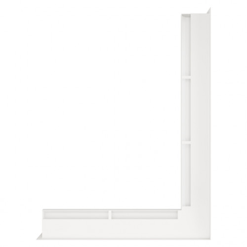 Вентиляційна решітка для каміна кутова права SAVEN Loft Angle 60*800*600 mm біла Вентиляційна решітка для каміна кутова права SAVEN Loft Angle 60*800*600 mm біла