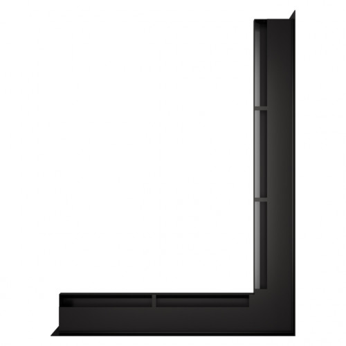 Вентиляційна решітка для каміна кутова права SAVEN Loft Angle 60*800*600 mm чорна Вентиляційна решітка для каміна кутова права SAVEN Loft Angle 60*800*600 mm чорна