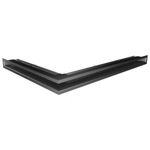 Вентиляційна решітка для каміна кутова права SAVEN Loft Angle 60*800*600 mm графітова
