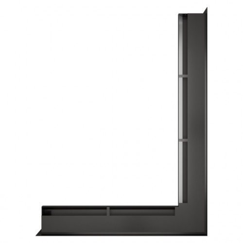 Вентиляційна решітка для каміна кутова права SAVEN Loft Angle 60*800*600 mm графітова Вентиляційна решітка для каміна кутова права SAVEN Loft Angle 60*800*600 mm графітова