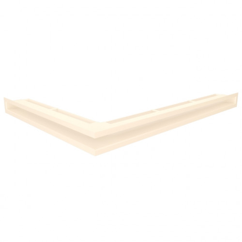 Вентиляційна решітка для каміна кутова права SAVEN Loft Angle 60*800*600 mm кремова