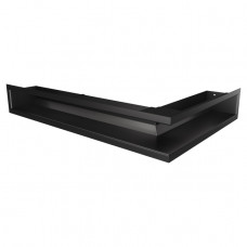 Вентиляційна решітка для каміна кутова ліва SAVEN Loft Angle 90*400*600 mm чорна