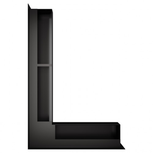 Вентиляційна решітка для каміна кутова ліва SAVEN Loft Angle 90*400*600 mm чорна Вентиляційна решітка для каміна кутова ліва SAVEN Loft Angle 90*400*600 mm чорна