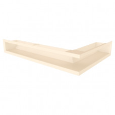 Вентиляційна решітка для каміна кутова ліва SAVEN Loft Angle 90*400*600 mm кремова