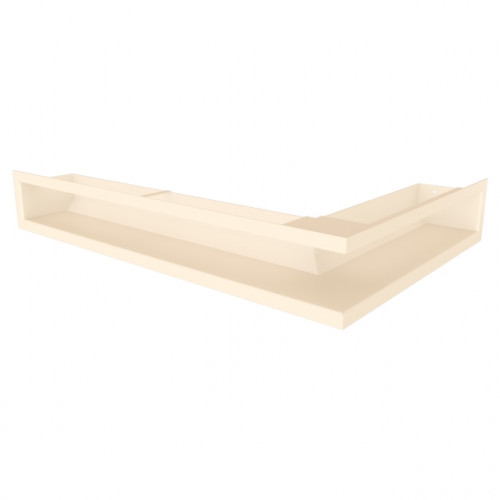 Вентиляційна решітка для каміна кутова ліва SAVEN Loft Angle 90*400*600 mm кремова