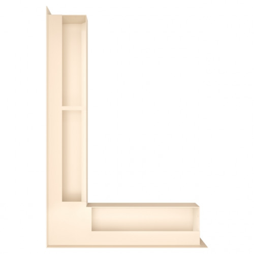 Вентиляційна решітка для каміна кутова ліва SAVEN Loft Angle 90*400*600 mm кремова Вентиляційна решітка для каміна кутова ліва SAVEN Loft Angle 90*400*600 mm кремова