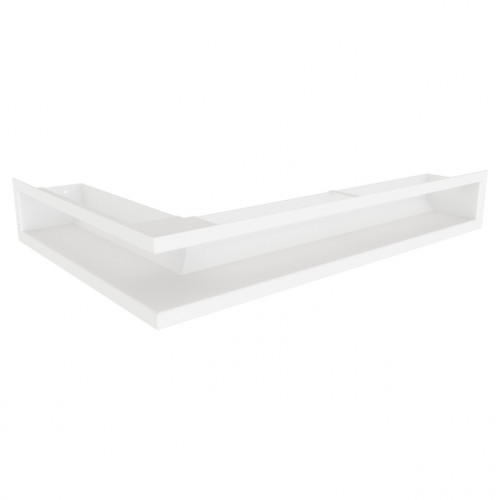 Вентиляційна решітка для каміна кутова права SAVEN Loft Angle 90*600*400 mm біла