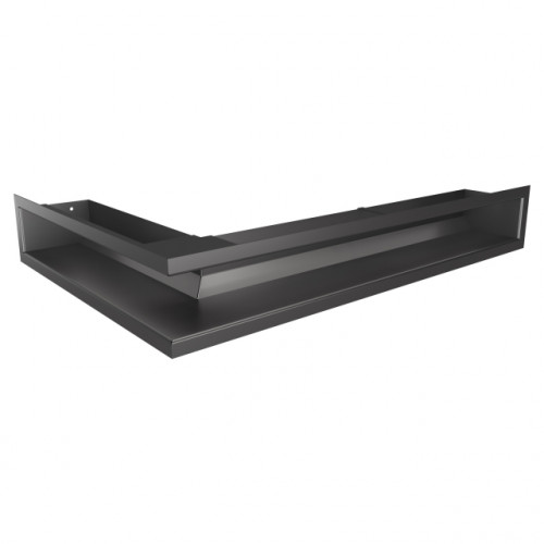 Вентиляційна решітка для каміна кутова права SAVEN Loft Angle 90*600*400 mm графітова