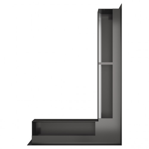 Вентиляційна решітка для каміна кутова права SAVEN Loft Angle 90*600*400 mm графітова Вентиляційна решітка для каміна кутова права SAVEN Loft Angle 90*600*400 mm графітова