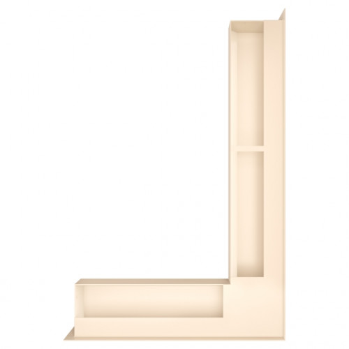 Вентиляційна решітка для каміна кутова права SAVEN Loft Angle 90*600*400 mm кремова Вентиляційна решітка для каміна кутова права SAVEN Loft Angle 90*600*400 mm кремова