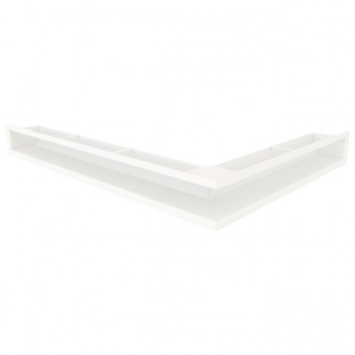 Вентиляційна решітка для каміна кутова ліва SAVEN Loft Angle 90*600*800 mm біла