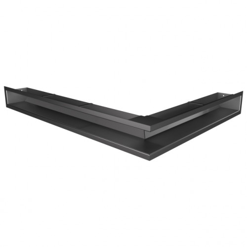 Вентиляційна решітка для каміна кутова ліва SAVEN Loft Angle 90*600*800 mm графітова