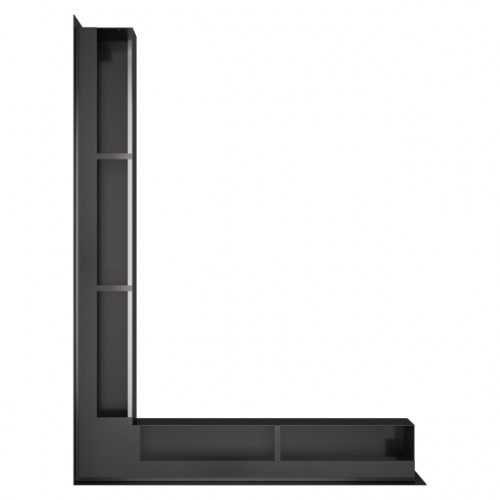 Вентиляційна решітка для каміна кутова ліва SAVEN Loft Angle 90*600*800 mm графітова Вентиляційна решітка для каміна кутова ліва SAVEN Loft Angle 90*600*800 mm графітова