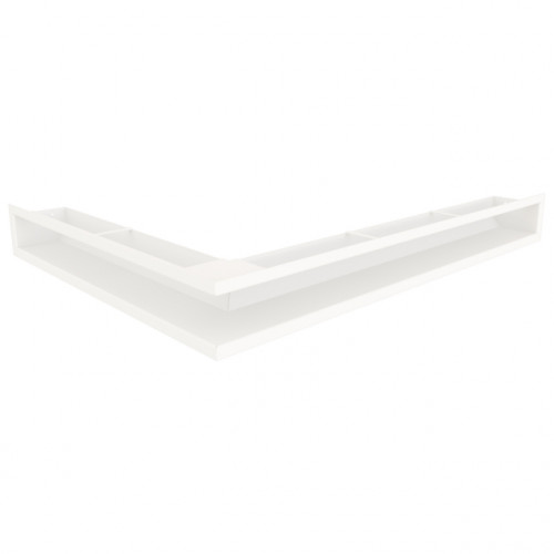 Вентиляційна решітка для каміна кутова права SAVEN Loft Angle 90*800*600 mm біла