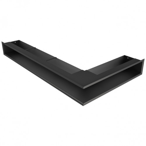 Камінні металеві решітки для кутового каміна SAVEN Loft Angle 95*450*800 чорна