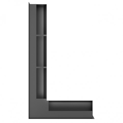 Камінні металеві решітки для кутового каміна SAVEN Loft Angle 95*450*800 чорна Камінні металеві решітки для кутового каміна SAVEN Loft Angle 95*450*800 чорна