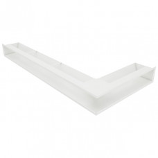 Вентиляційна решітка для каміна кутова ліва SAVEN Loft Angle 95*450*950 біла