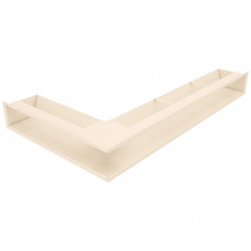 Вентиляційна решітка для каміна кутова права SAVEN Loft Angle 95*800*450 кремова