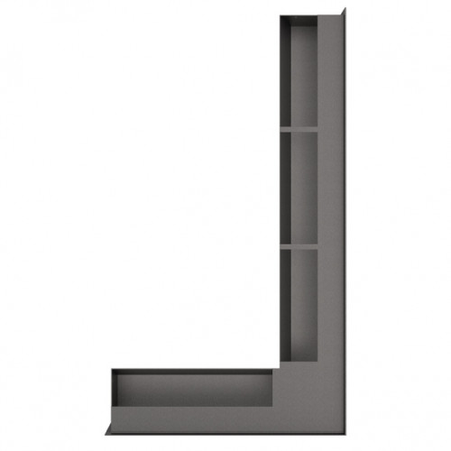 Кутова решітка для фасада камінної топки металева сучасної форми SAVEN Loft Angle 95*800*450 Кутова решітка для фасада камінної топки металева сучасної форми SAVEN Loft Angle 95*800*450