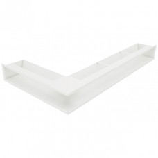 Вентиляційна решітка для каміна кутова права SAVEN Loft Angle 95*800*450 біла