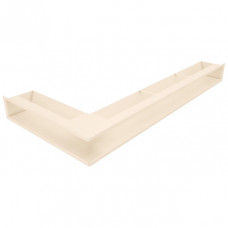 Вентиляційна решітка для каміна кутова права SAVEN Loft Angle 95*950*450 кремова