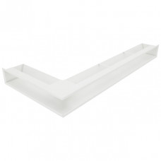 Вентиляційна решітка для каміна кутова права SAVEN Loft Angle 95*950*450 біла